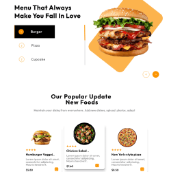 Fast Food Ordering Website UI/UX Design preview