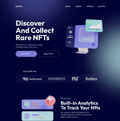 NFT Marketplace Web Design preview